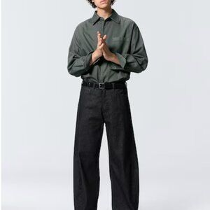 Barrel Leg Pants Wide Leg